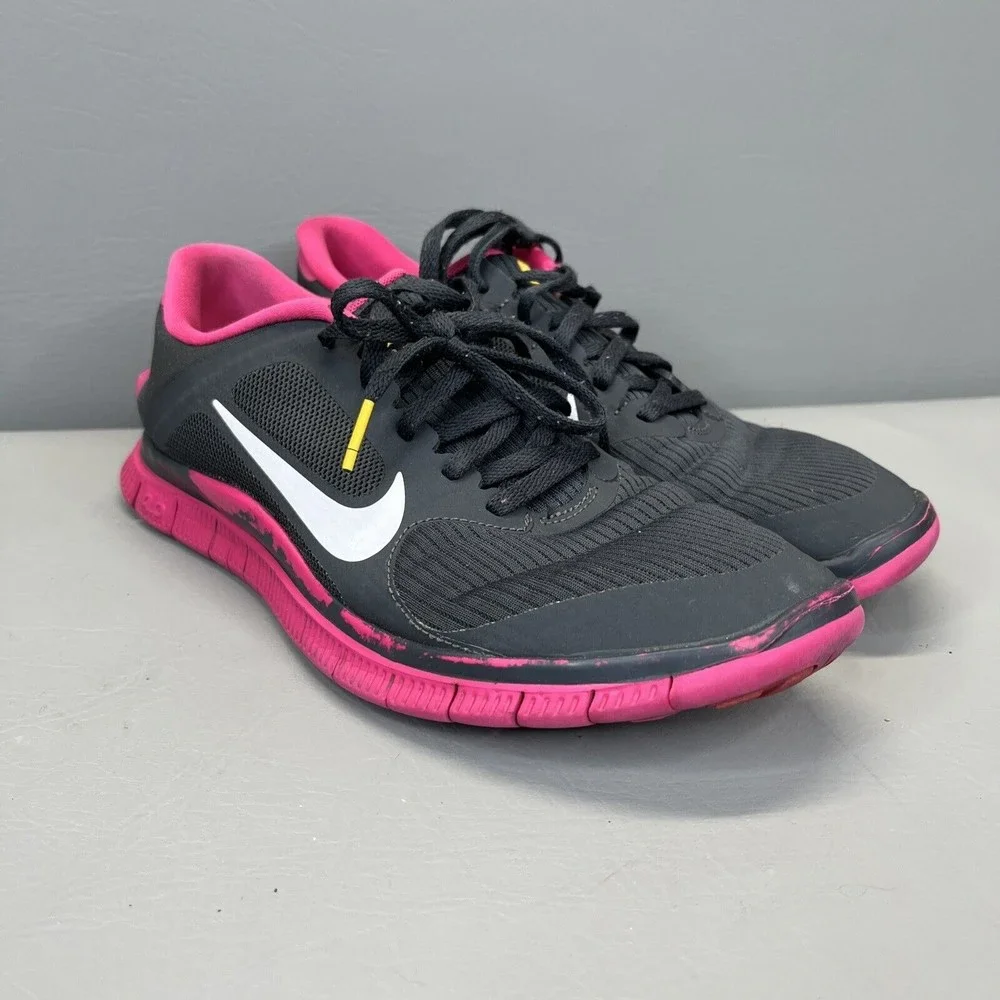 Nike Free V3 Livestrong 586296 Gray Pink Running Shoes Womens 9